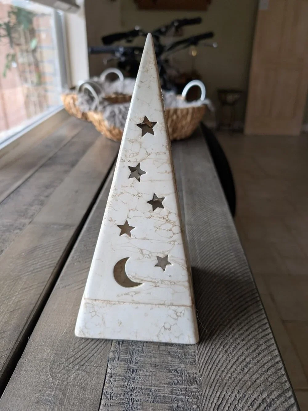 Vintage PartyLite Celestial Moon Stars Candle Holder Y2K 00s